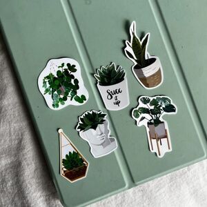 PACK of 6 Plant Lovers Sticker Bundle | Vinyl Sticker bundle | 6 Pack